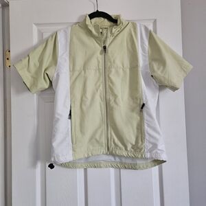 adidas Light Green and White Bomber Jacket
